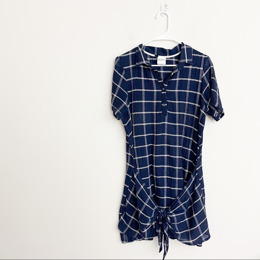 Dolan Tshirt Plaid Dress